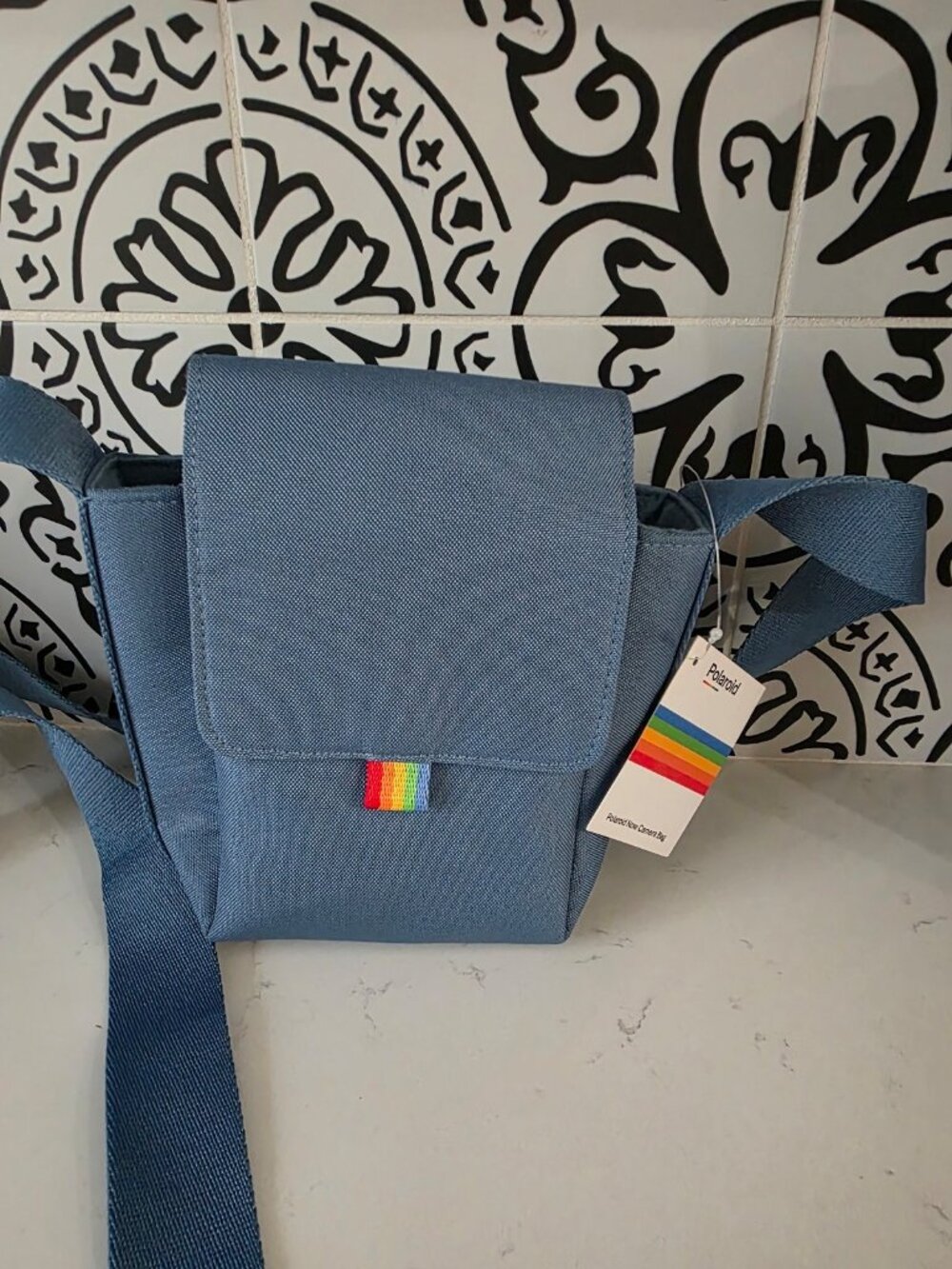 New Polaroid Now Blue Camera Bag Carry Shoulder Padded Adjustable Strap Travel